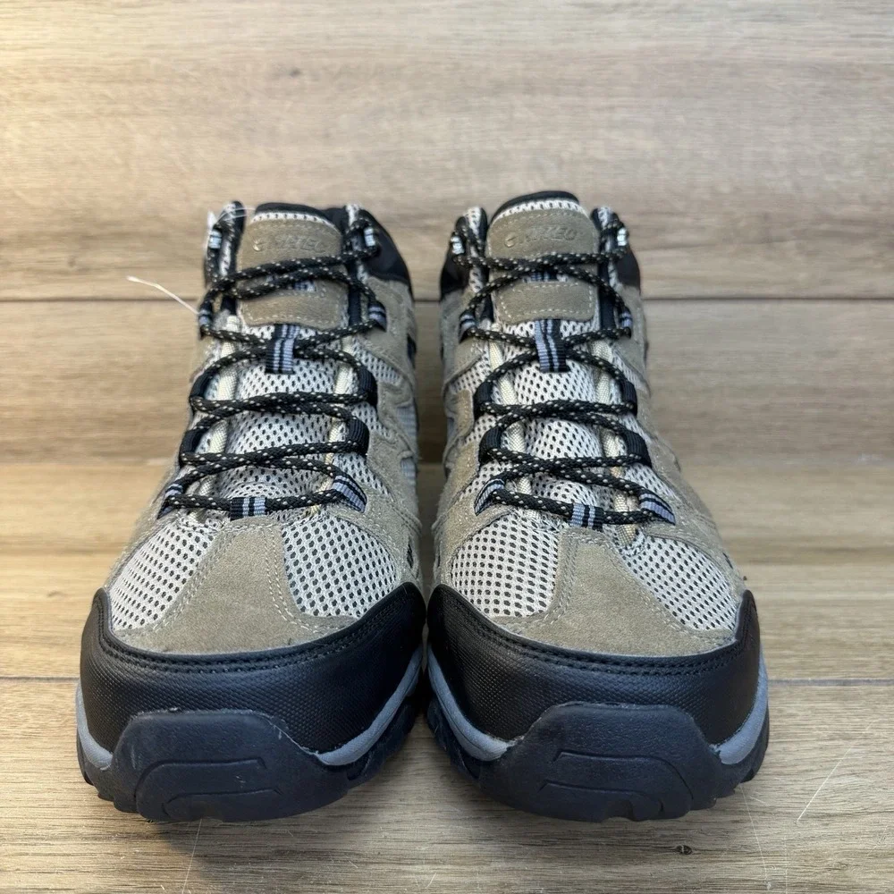 Hi-Tec Mens Ht Ravus Mid Hiking Ankle Boots US 13 EU 46 Taupe Waterproof NWOB